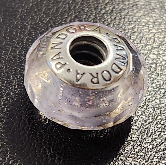 Pandora Purple Shimmer Faceted Murano Glass Charm - Picture 4 of 4